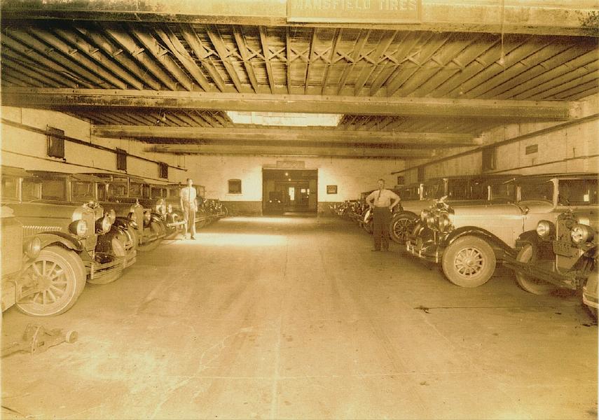 Early days at the Hoffman Garage in Buffalo, about 1919