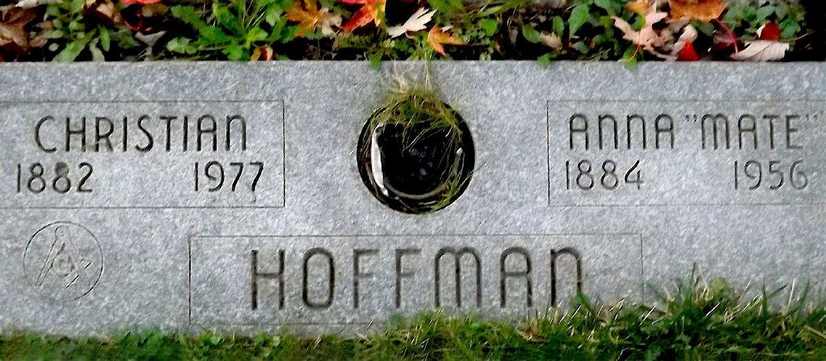 Christ and Mate Borth Hoffman, Acacia Park Cemetery, North Tonawanda, Niagara County, New York