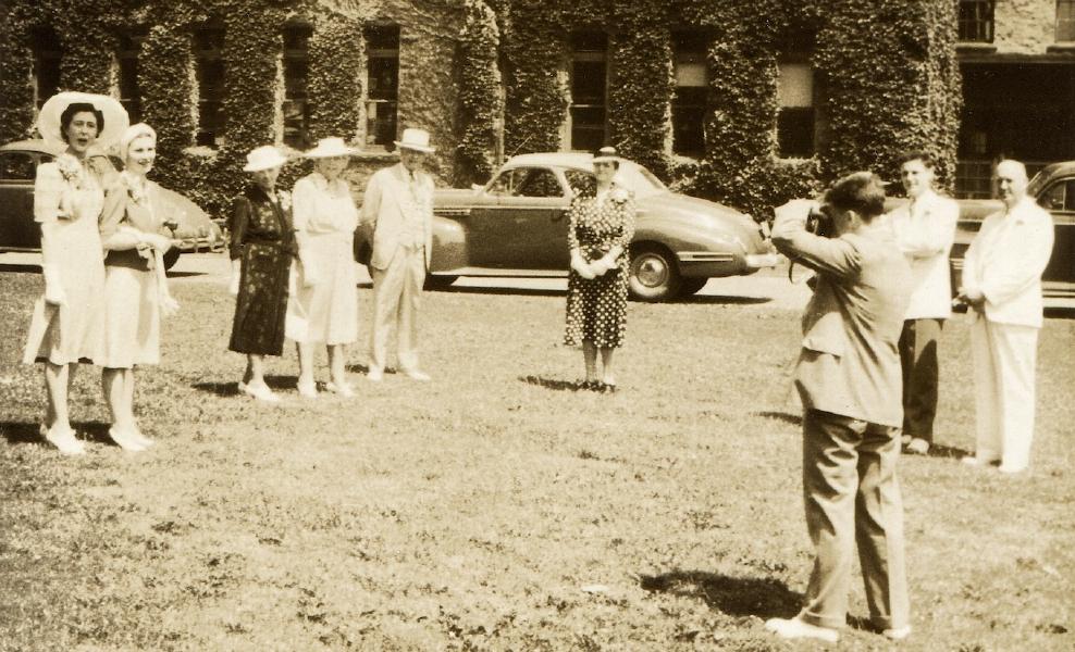Vorwerk-Wilson wedding at DeVeaux School, 1941
