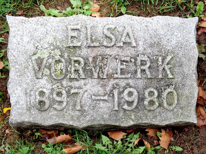 Elsa Vorwerk (1897-1980), Oakwood Cemetery, Niagara Falls, New York