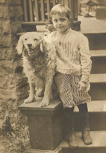 Frederick Vorwerk and his dog Moxie