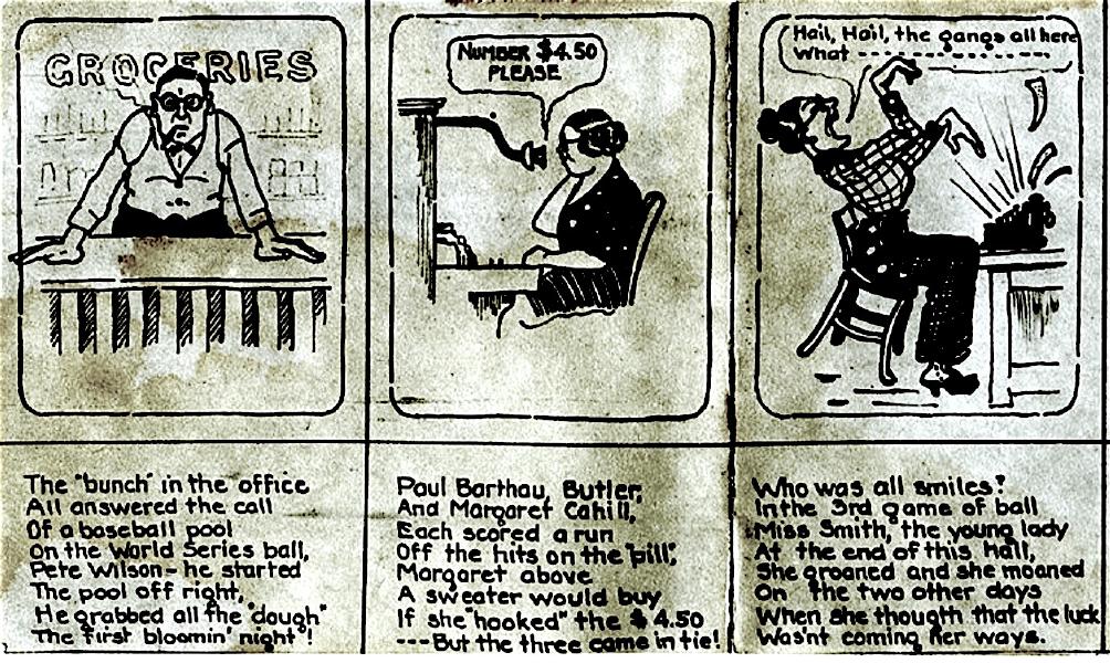 Mathieson Alkali Works cartoon strip, October 1920