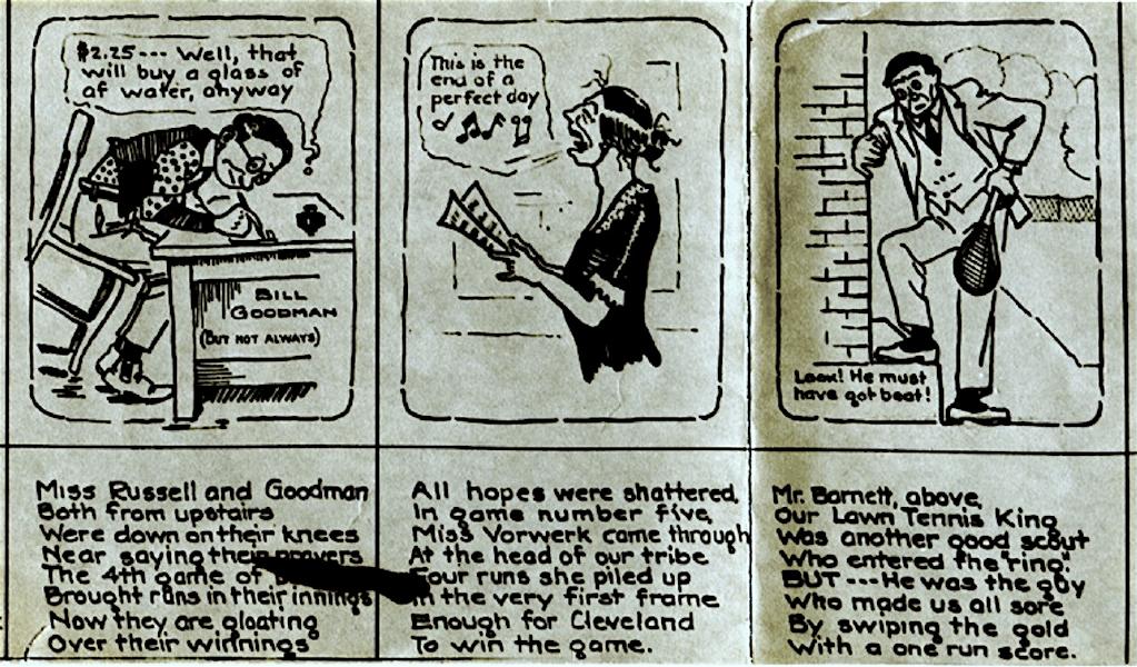 Mathieson Alkali Works cartoon strip, October 1920