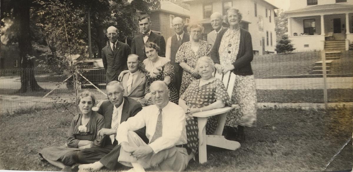 Robert Wilson and his family, about 1937