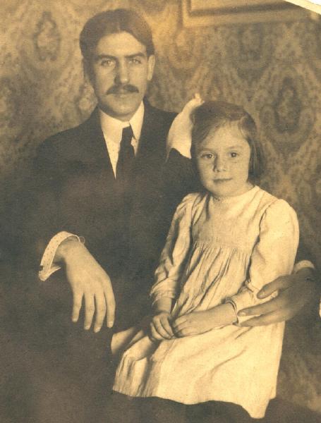 Pete Wilson and niece Dorothy Gorman, about 1903
