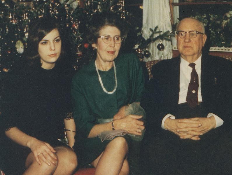 Pete Wilson and daughter Carolyn and granddaughter Elsa, December 1965
