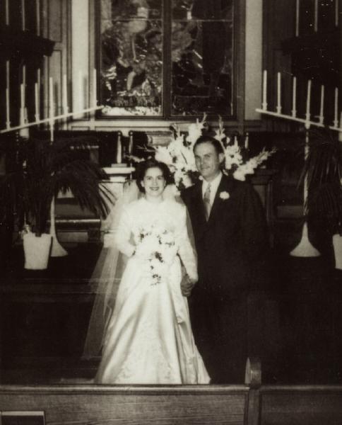 Robert Emerson Wilson and Marilyn Ethel Guenther, 21 October 1950