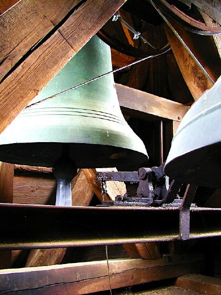 Glockenturm, Evangelische Kirche, Klein-Rechtenbach, Mai 2004