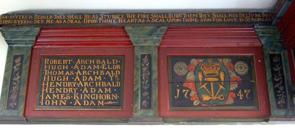 Colliers' Plaque, Newton Parish Kirk, Midlothian